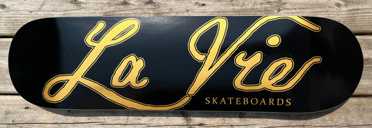 La Vie Script skateboard (black)