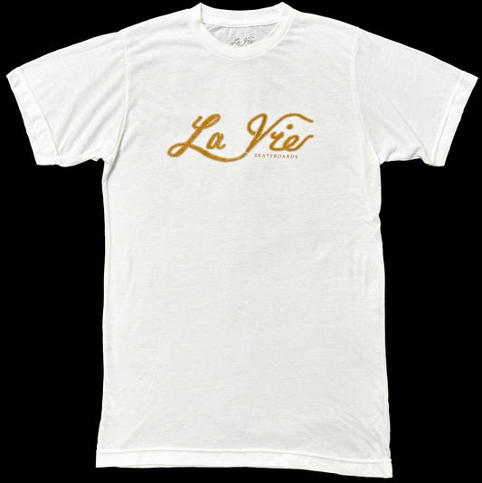 LVS short sleeve t-shirt white/gold script